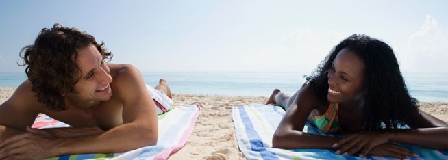 Paar am Strand