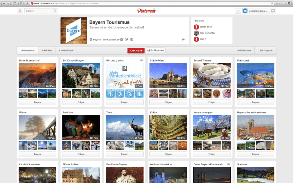 Bayern Tourismus bei Pinterest